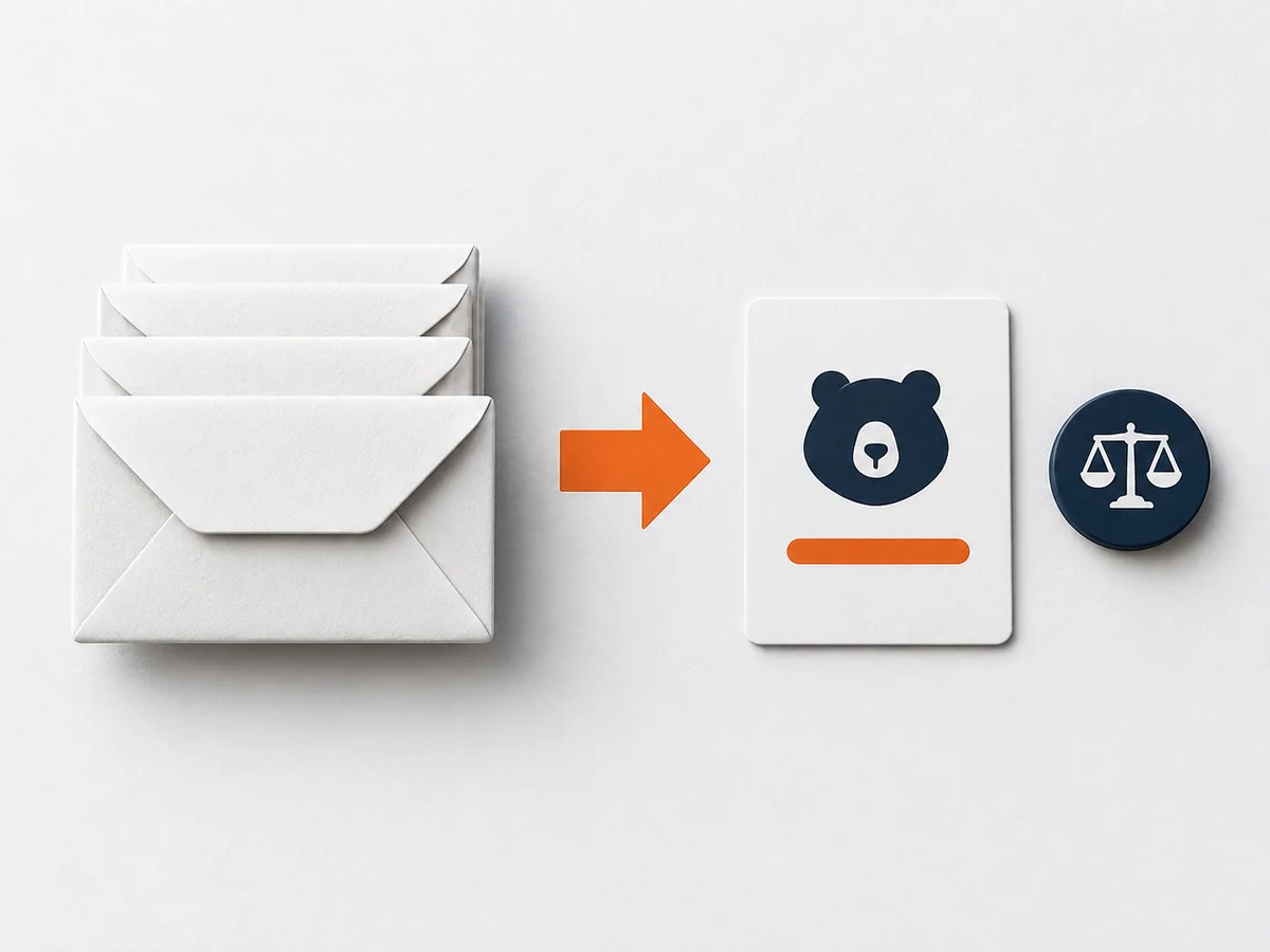 Recurring bill envelopes and a separate plan card are arranged for a careful cost comparison.