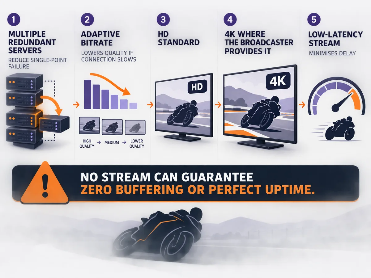 A router, connection path and television show the links that affect streaming stability.