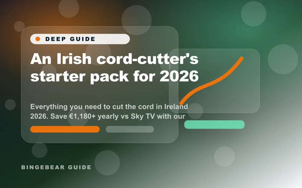 Le kit de départ 2026 pour couper le cordon en Irlande - Tout ce qu'il vous faut pour couper le cordon en Irlande en 2026. économisez jusqu’à 950 € sur 10 mois vs Sky TV avec notre solution éprouvée