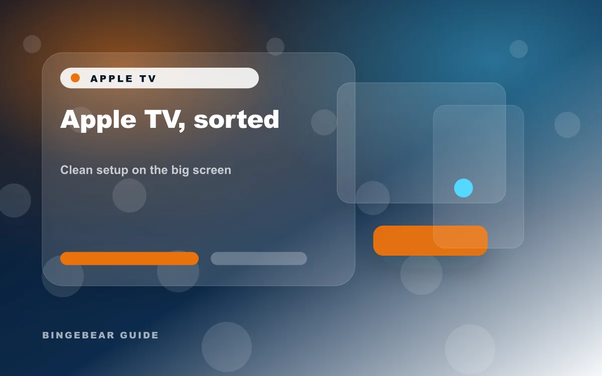 Apple TV, sorted for Apple TV setup in an Irish home, no fuss