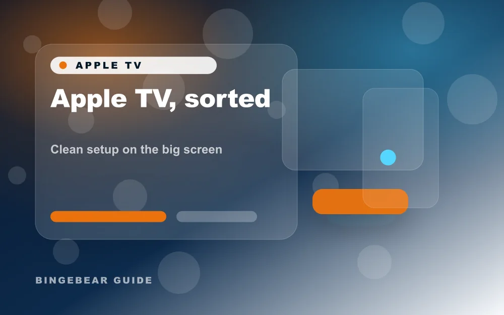 Apple TV home screen with the App Store icon highlighted