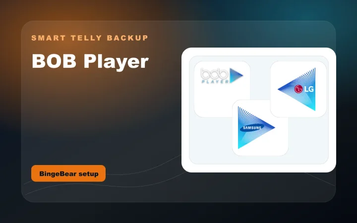 BOB Player logo used for BingeBear setup guide