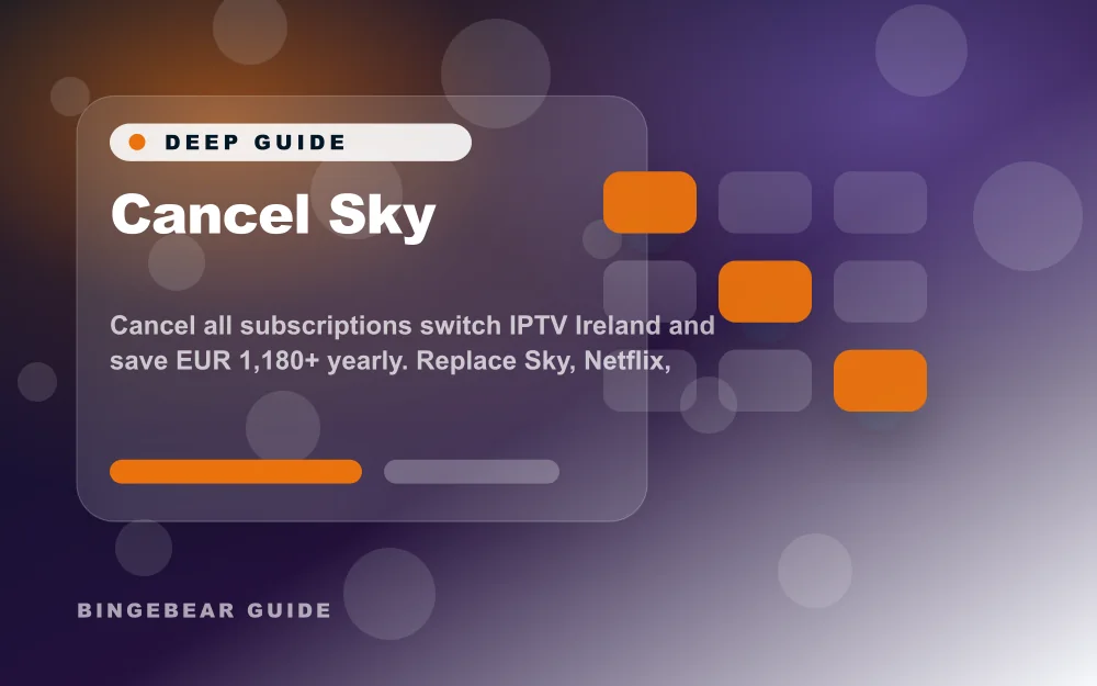 Résiliez Sky - Résiliez tous vos abonnements, passez à l'IPTV en Irlande et économisez jusqu’à 950 € sur 10 mois. Remplacez Sky, Netflix, Disney+ par un seul service. Essai gratuit 24