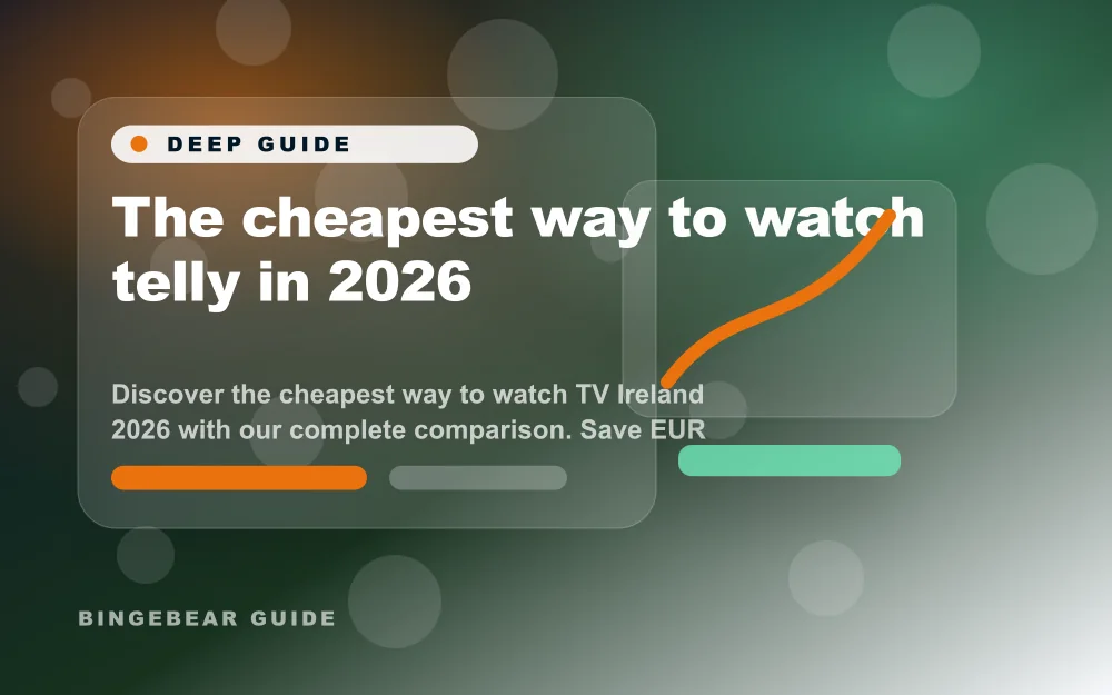 Comparatif des moyens de regarder la télé en Irlande en 2026, avec Sky, les plateformes de streaming et BingeBear