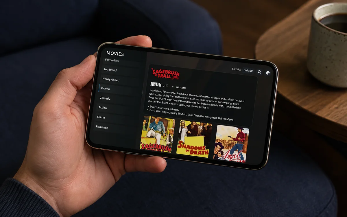 Irish IPTV guide image for BingeBear on an iPhone, the proper way