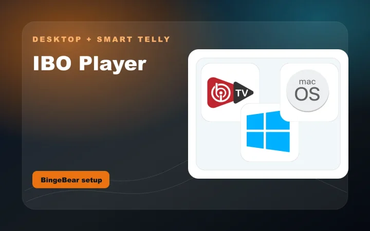 IBO Player logo used for BingeBear setup guide
