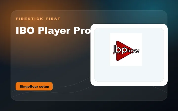 IBO Player Pro logo used for BingeBear setup guide