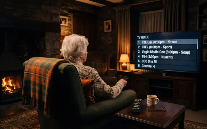 Guide IPTV irlandais pour une télé que les parents âgés peuvent vraiment utiliser