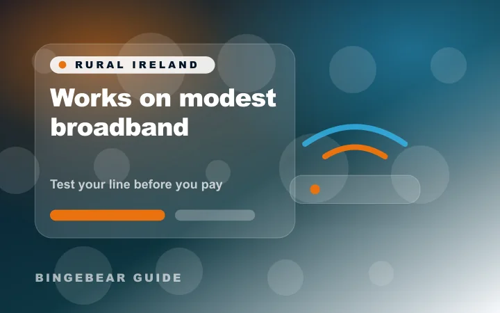 Fonctionne sur une connexion modeste, pour internet rural trop lent ? BingeBear fonctionne quand même