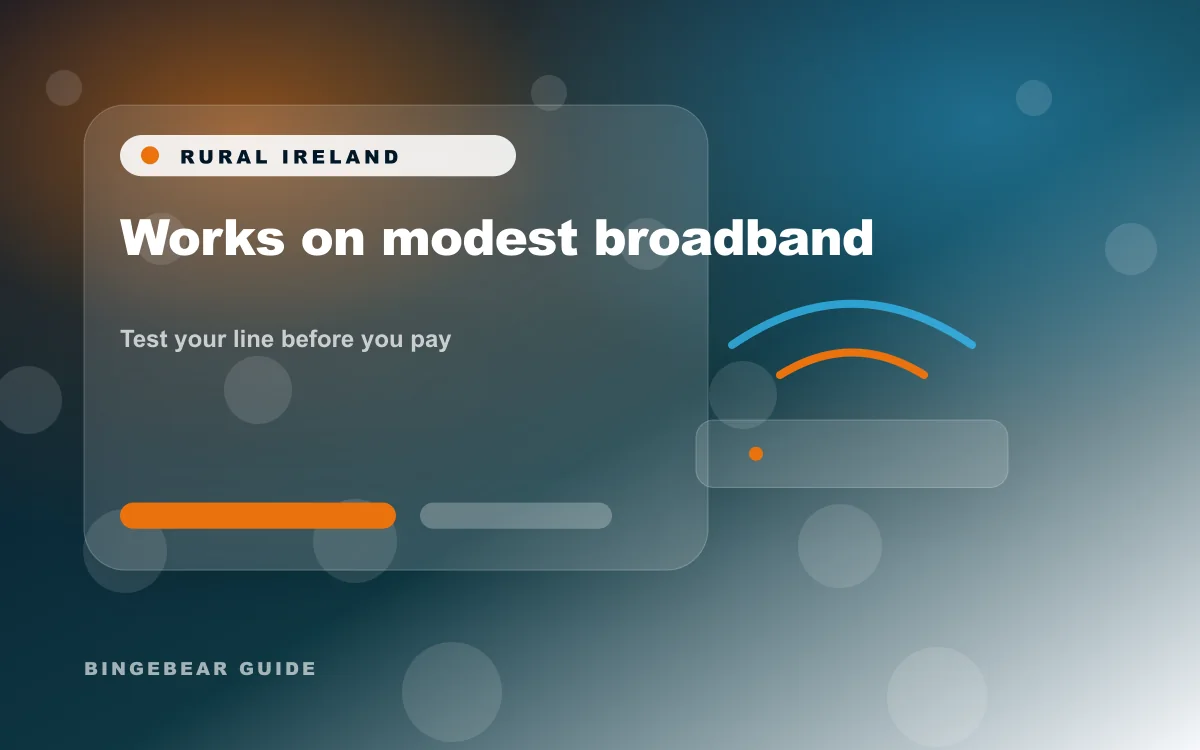 Irish IPTV guide image for Rural broadband too slow? BingeBear still works