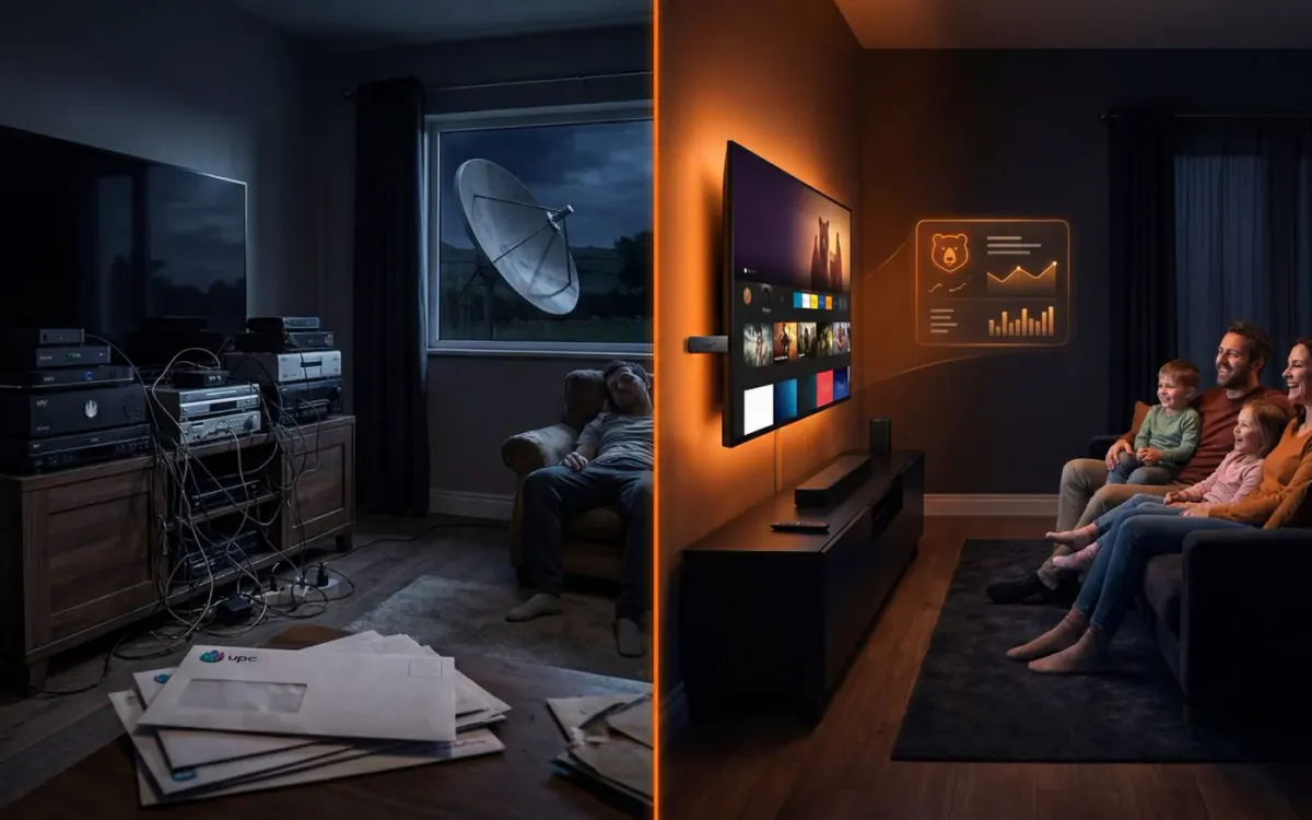 Irish IPTV guide image for Irish homes have quietly left Sky