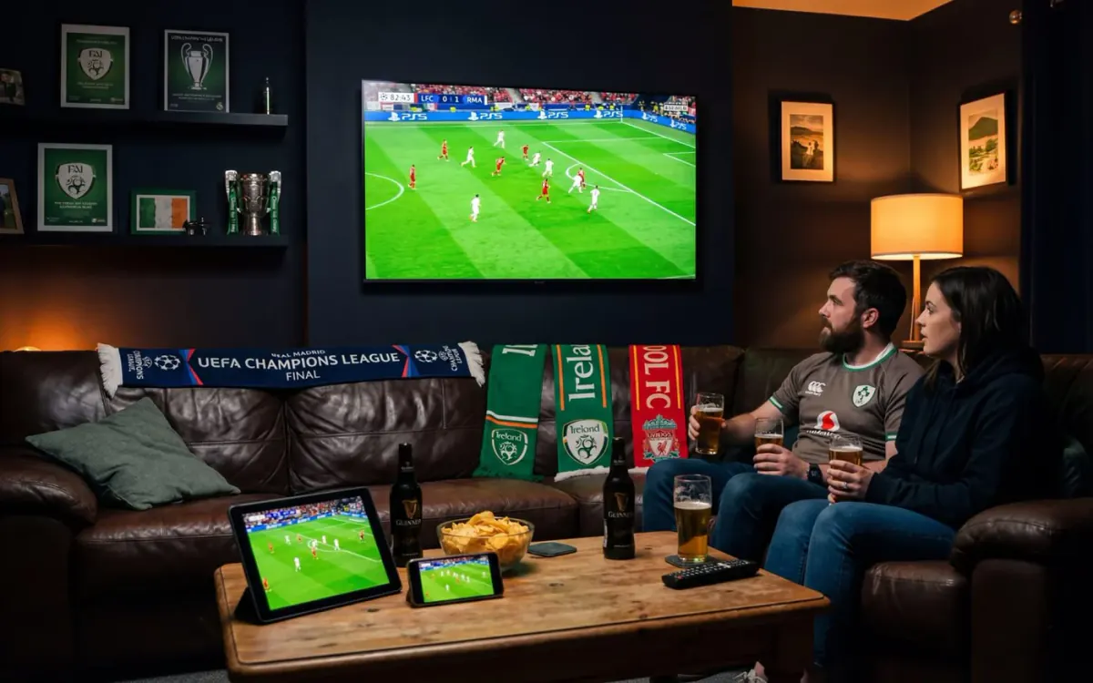 Irish IPTV guide image for UCL Final 2026 Ireland: streaming the May 30 decider