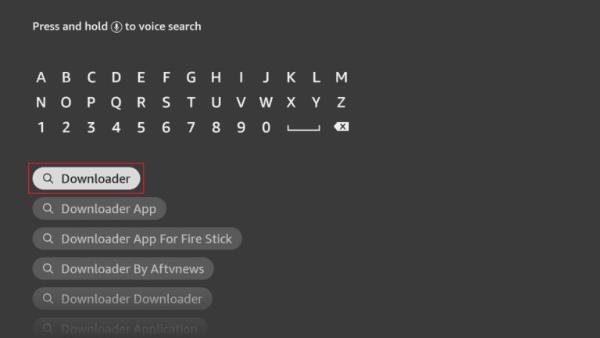 Keyboard of firestick