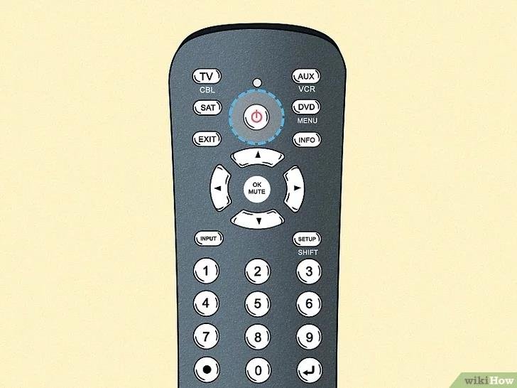 press the power button on remote