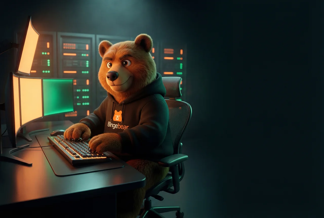 Family enjoying BingeBear